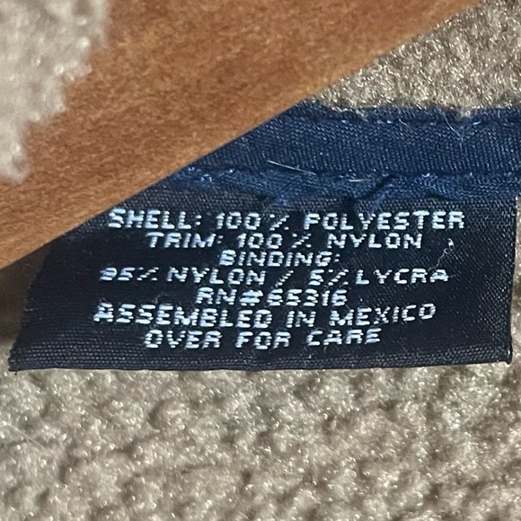 Sierra Sport Tan Fleece Half Zip Sweater Fits a Sz Large - Picture 2 of 3